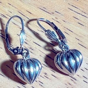 Sterling heart earrings